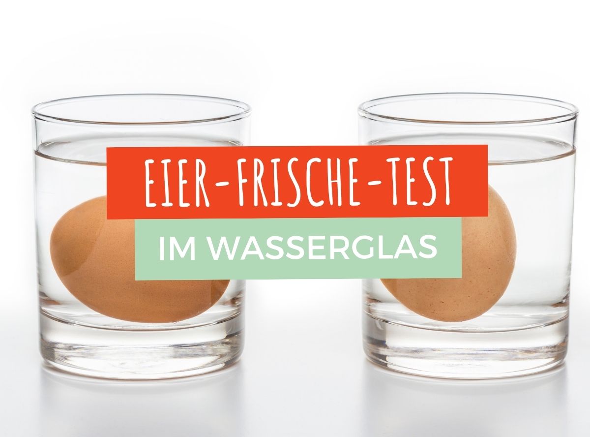 Eier Frische Test im Wasserglas