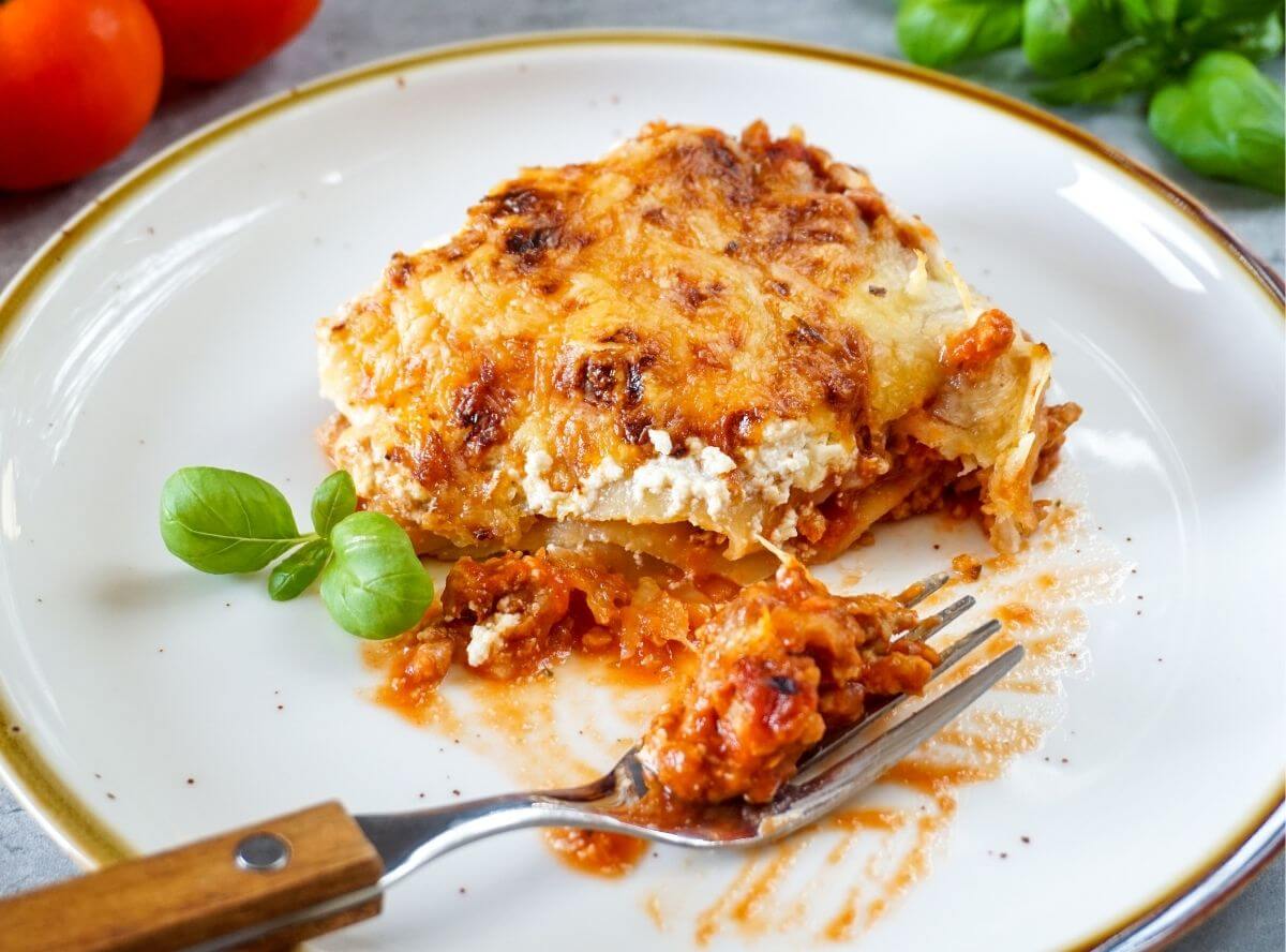 Airfryer Lasagne