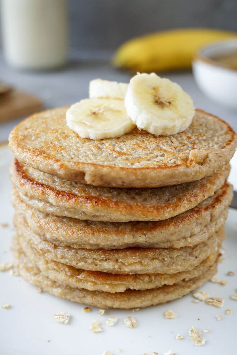 Bananen Haferflocken Pancakes