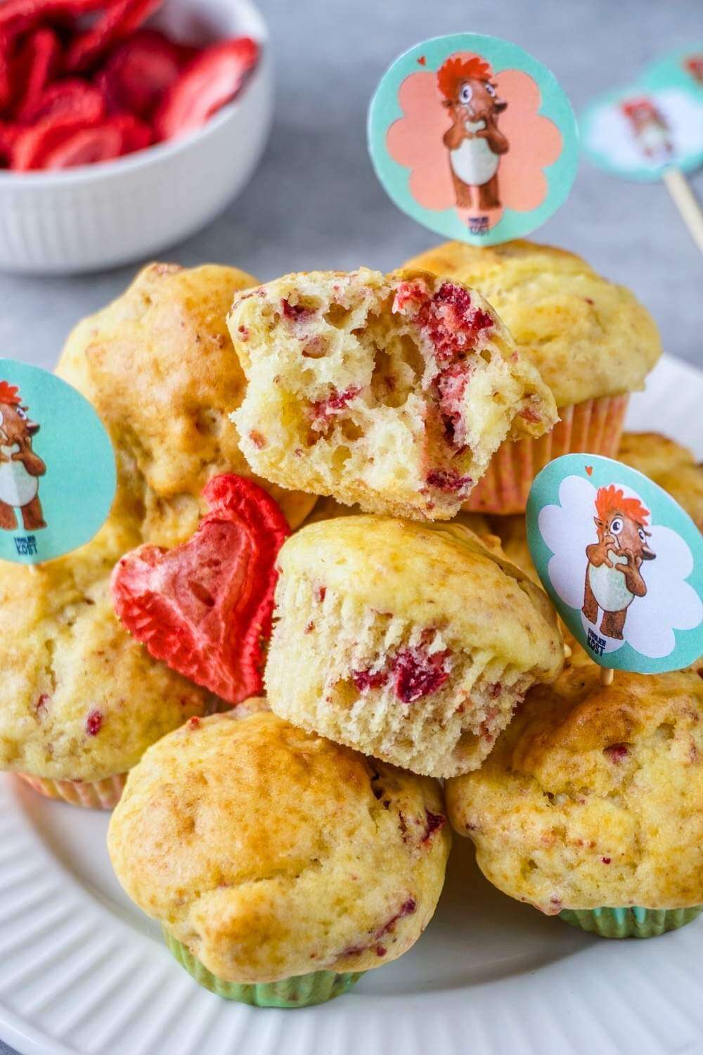 Erdbeermuffins (nicht nur) für Kinder Erdbeermuffins (nicht nur) für Kinder