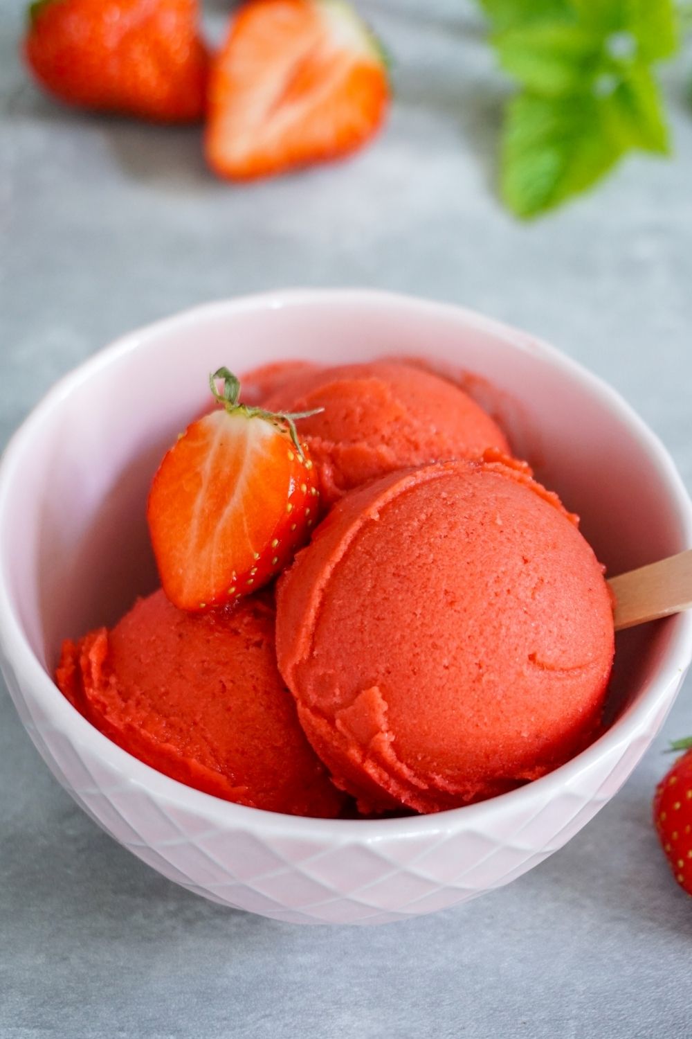 Erdbeersorbet – einfach erfrischend lecker Erdbeersorbet – einfach erfrischend lecker