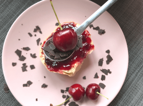 Kirschmarmelade mit Schokolade