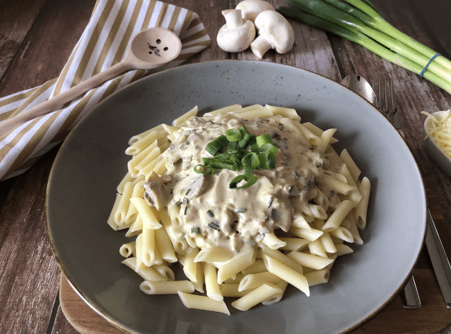 Champignon-Rahmsoße - einfaches und schnelles Rezept