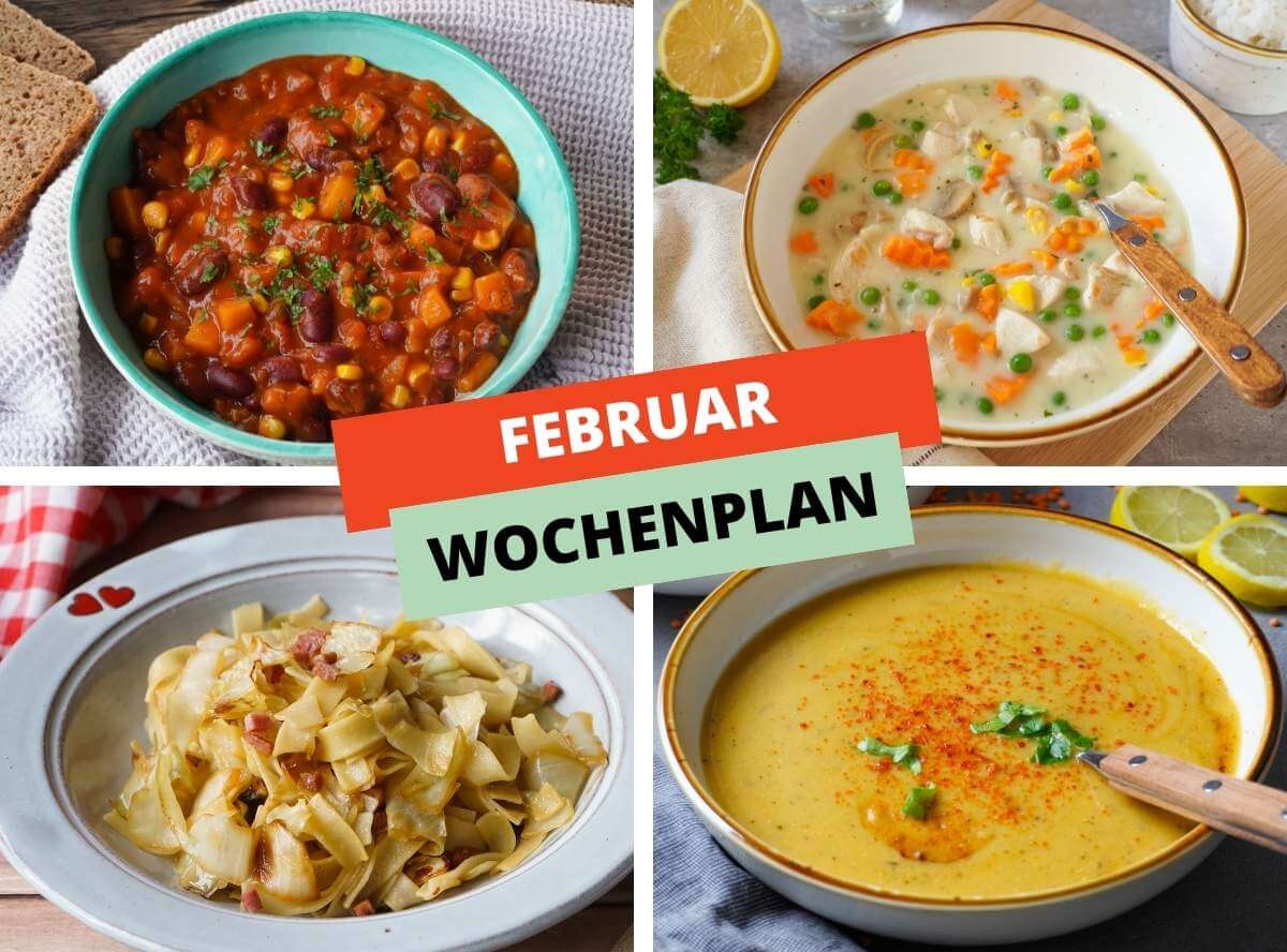 Wochenplan Februar Rezepte