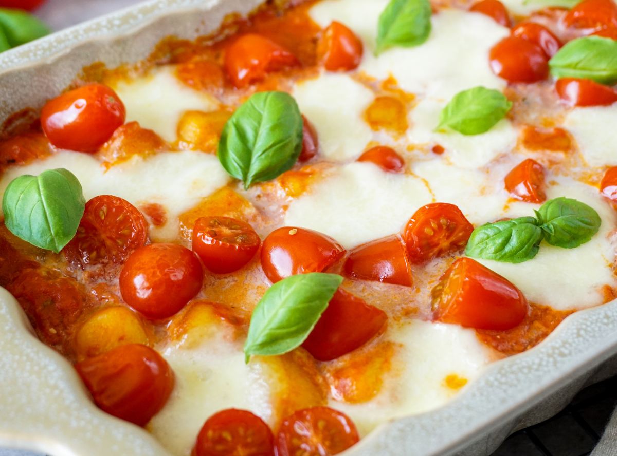 Gnocchi Auflauf Tomate-Mozzarella