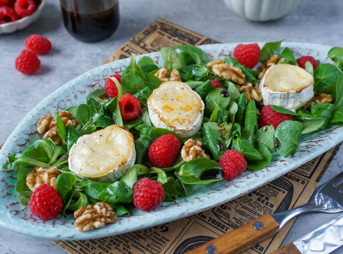 gratinierter Ziegenkäse Salat