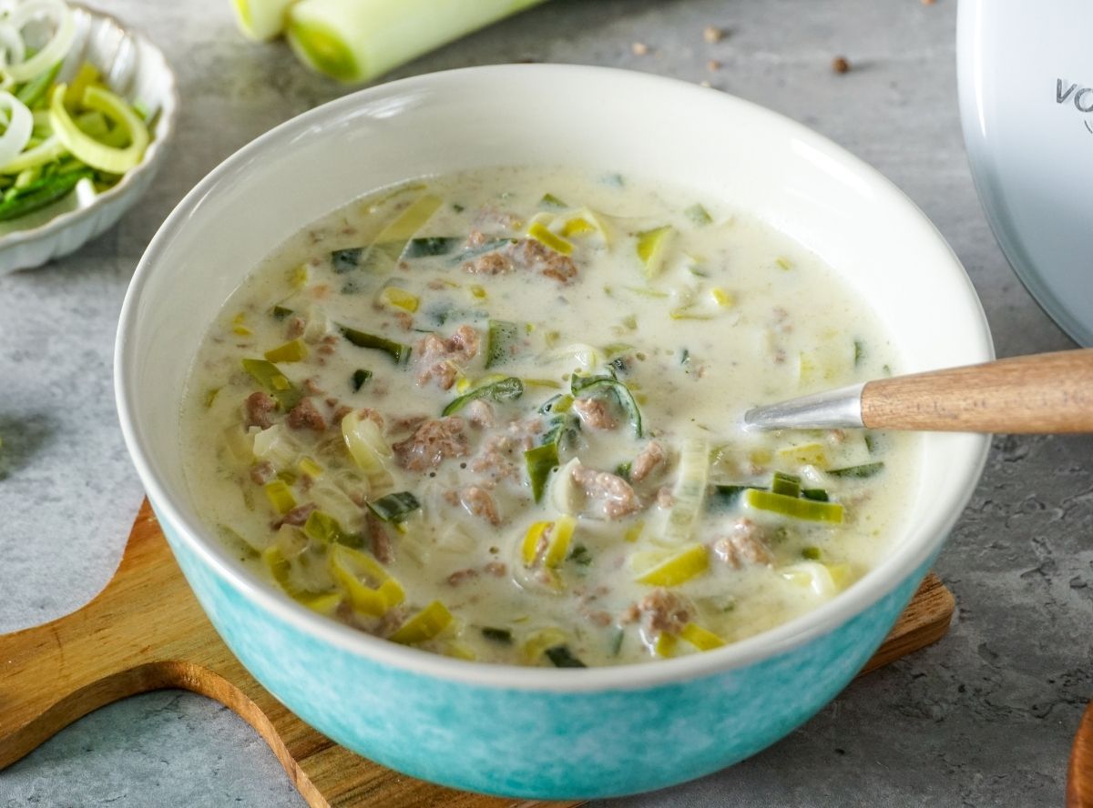 Käse-Lauch-Suppe aus dem Thermomix