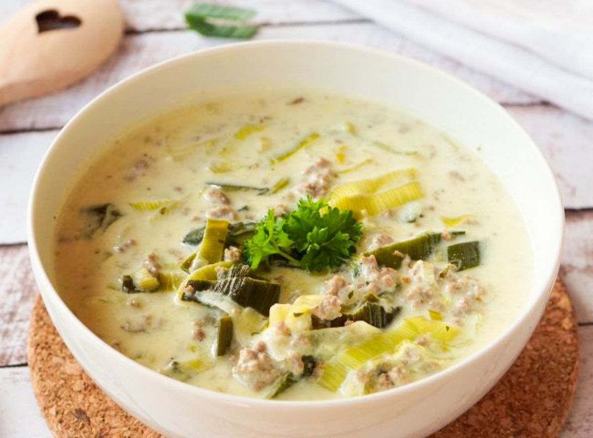 Käse-Lauch-Suppe