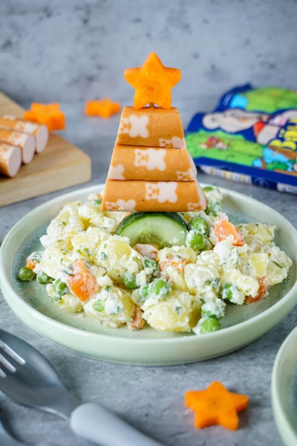 Kartoffelsalat Würstchen Weihnachten Kinder