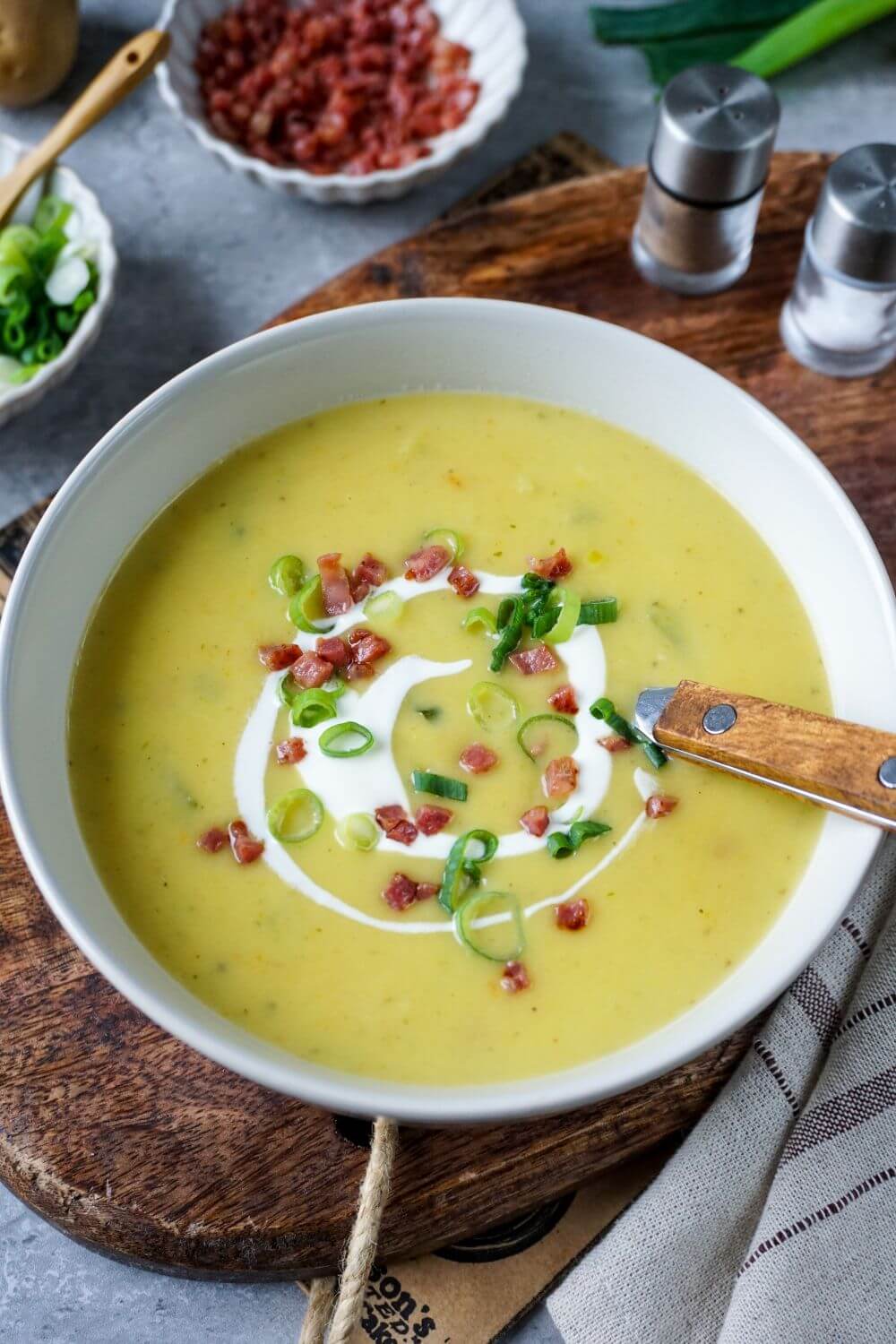 Kartoffelsuppe Elsässer Art Speck