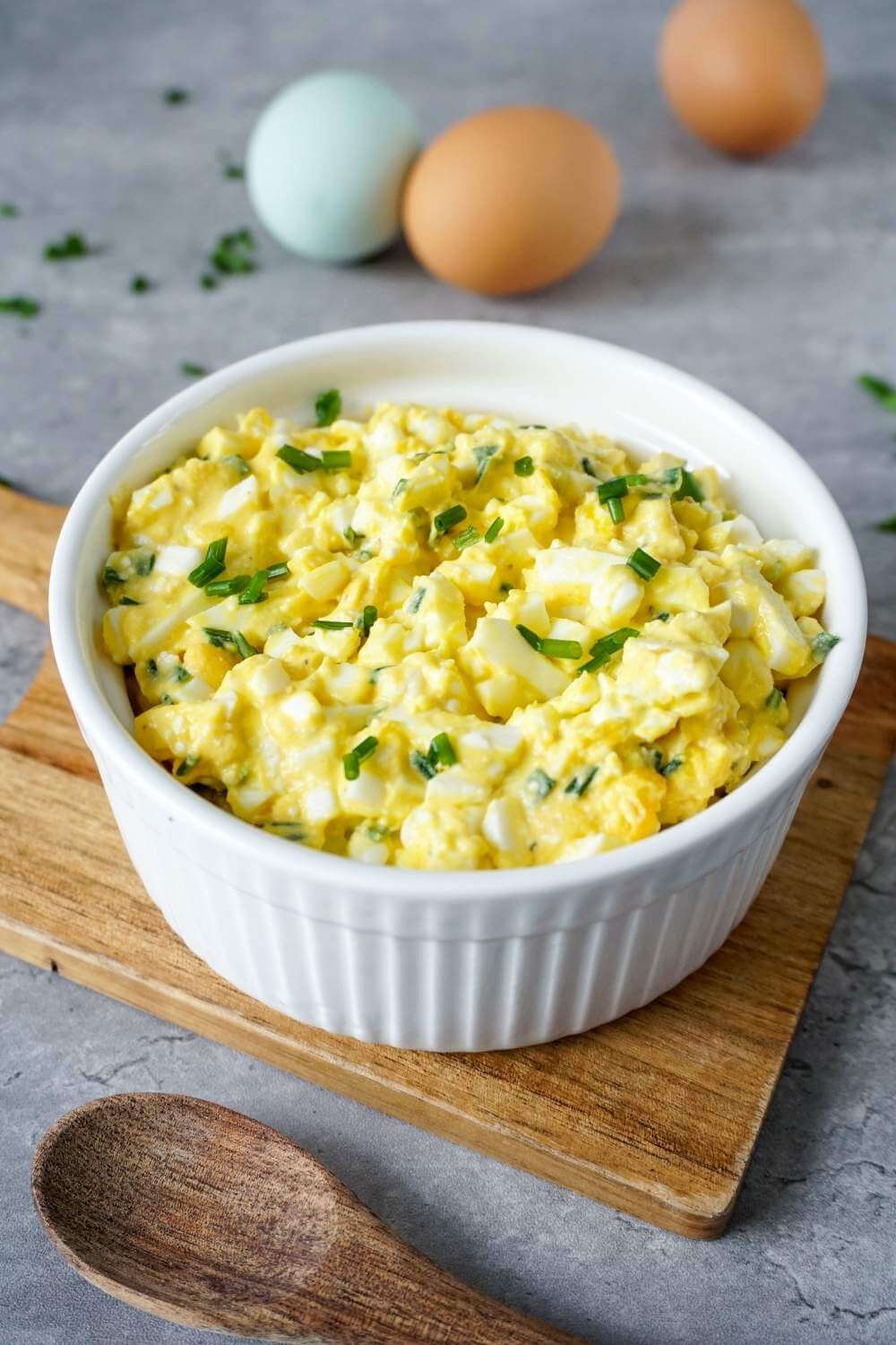 Low Carb Eiersalat mit Hüttenkäse