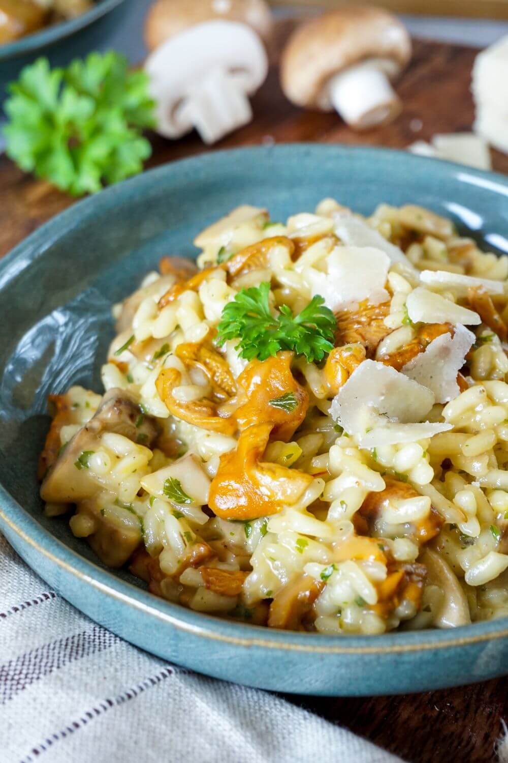 Pilzrisotto mit frischen Pilzen