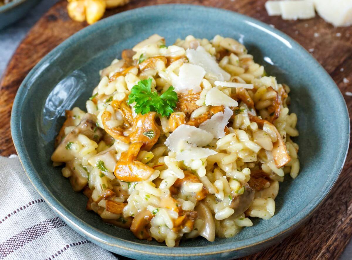 Pilzrisotto mit frischen Pilzen