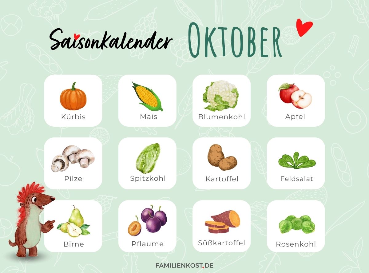 Saisonkalender Oktober