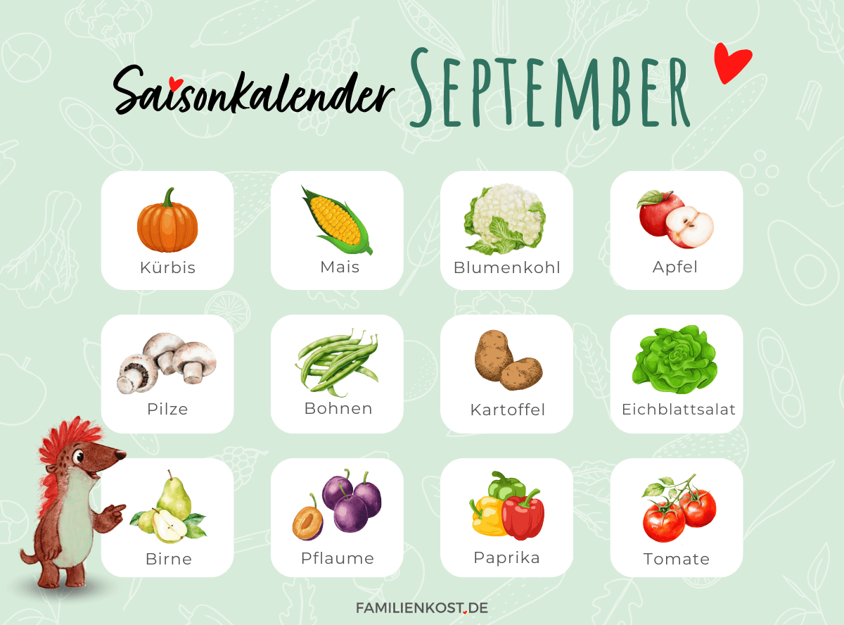 Saisonkalender September