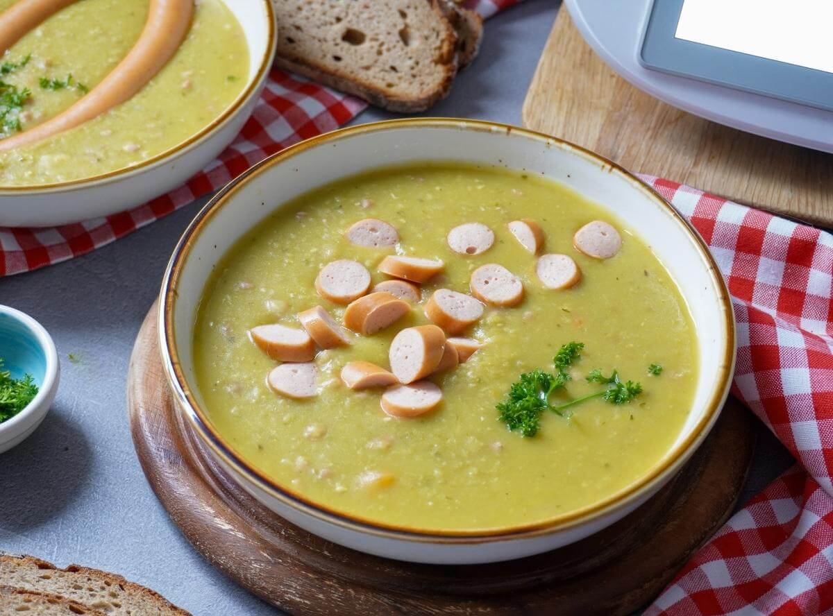 schnelle Erbsensuppe Thermomix