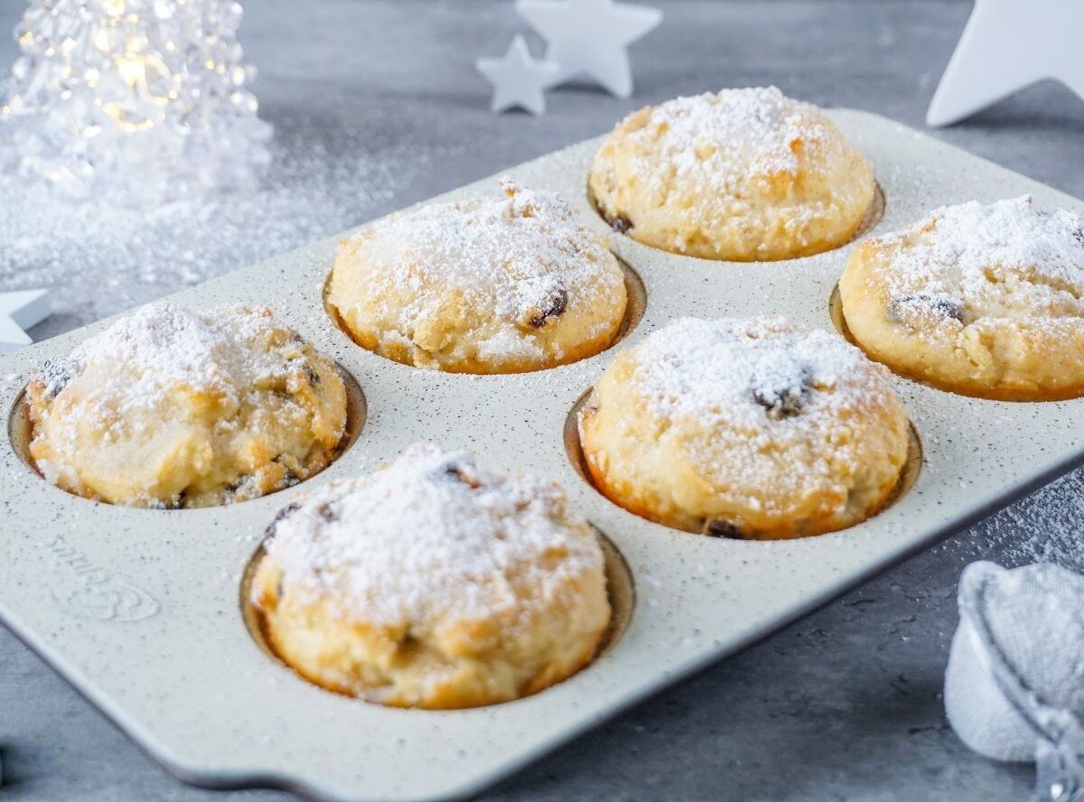 Stollenmuffins mit Quark